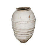 Large Painted Mediterranean Terracotta Urn