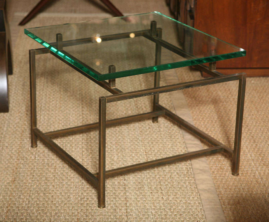 Sculptural Bronze Side Table by Harvey Probber