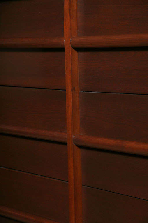 Large Mahogany Chest by TH Robsjohn-Gibbings For Sale 1
