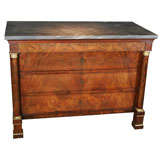 A PAIR of figured walnut Italian  commodes