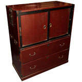 Small Red Painted Tansu