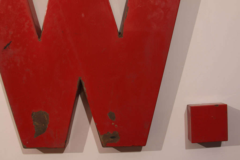 Mid-20th Century WWW.  Enameled Sign