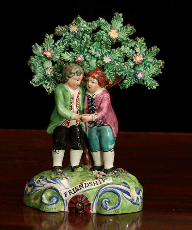 Walton Pottery Bocage Group Representing Friendship 4
