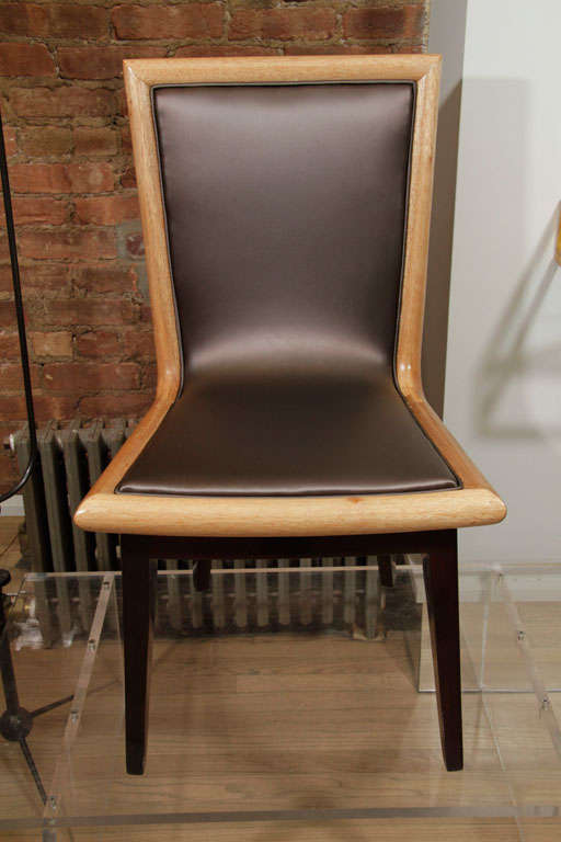 American Set of Ten Dining Chairs by James Mont For Sale