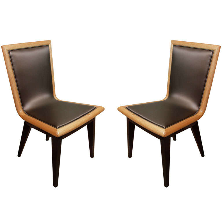 Set of Ten Dining Chairs by James Mont For Sale at 1stDibs