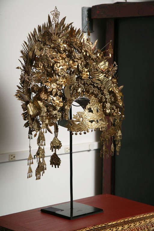 Indonesian Ceremonial Wedding Headdress