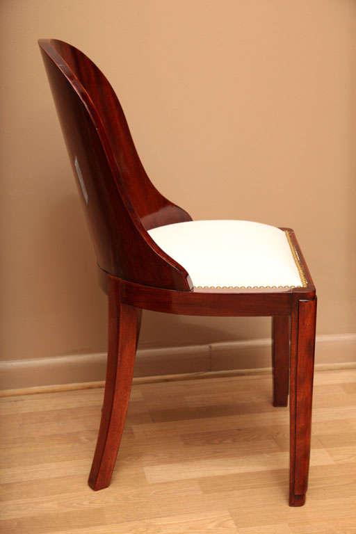 French Set of 6 Superb Art Deco Dining Chairs