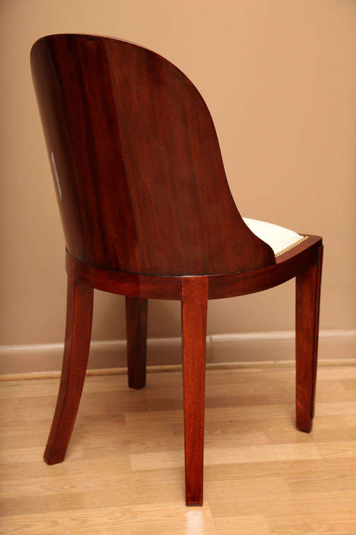 Set of 6 Superb Art Deco Dining Chairs In Excellent Condition In New York, NY