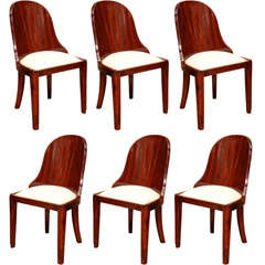 Set of 6 Superb Art Deco Dining Chairs