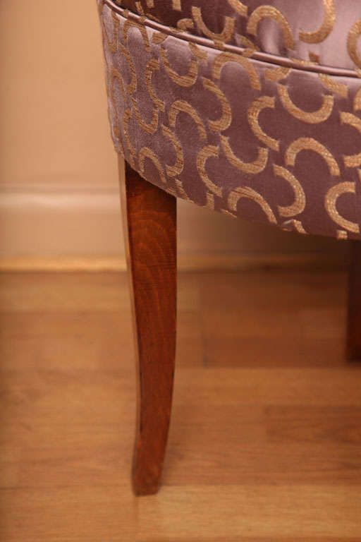 Deco Vanity Stool/  Budoir Chair For Sale 3