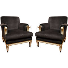 A Fantastic Pair of Jansen Directoire Style Library Chairs