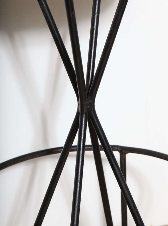 Wrought Iron Set of 4 Paul Tuttle Bar Stools