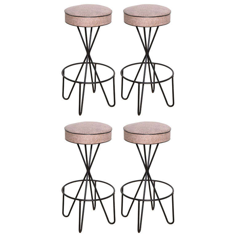 Set of 4 Paul Tuttle Bar Stools