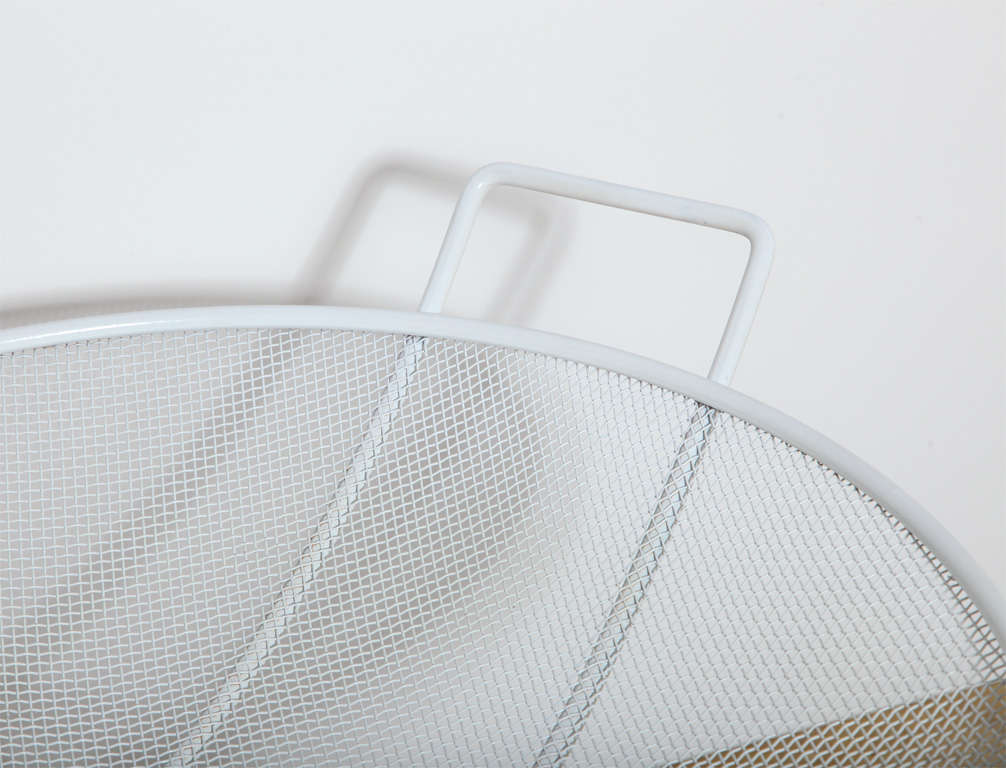 Enameled 1950s Sol Bloom White Wire 