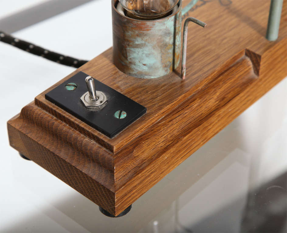 Edward Zucca 9 Mystery Science Table Lamp Sculpture at 1stDibs