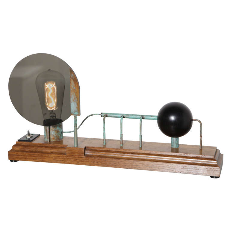 Edward Zucca 9 Mystery Science Table Lamp Sculpture at 1stDibs