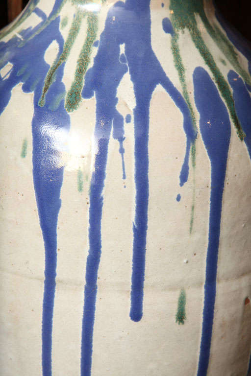 19th Century Meiji Glazed Ceramic Jar from the Japanese Shigaraki Kilns 2
