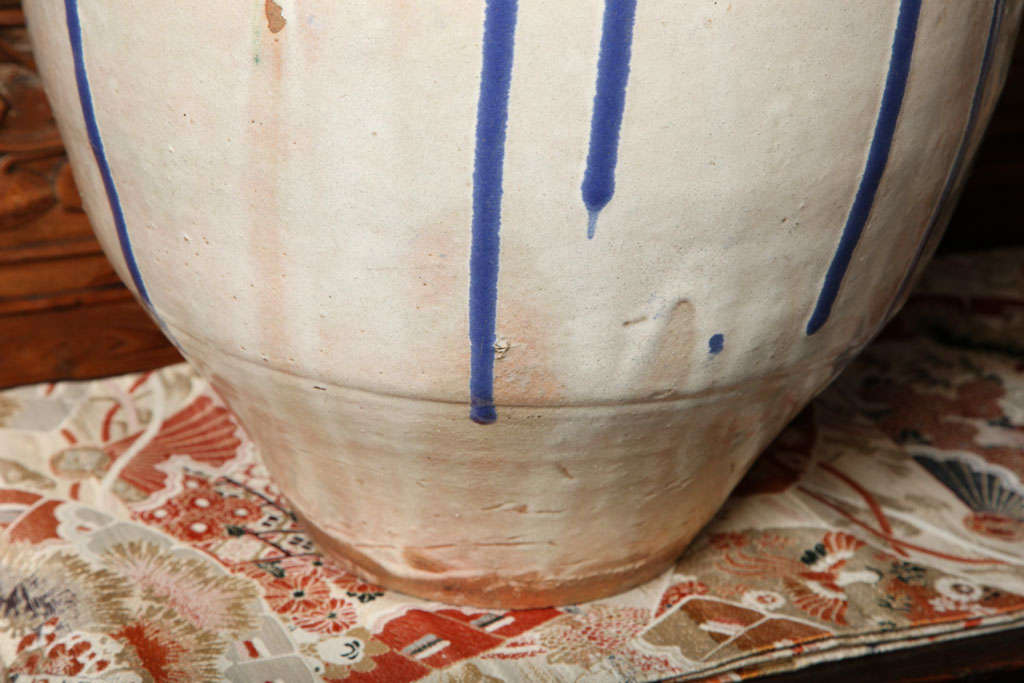 19th Century Meiji Glazed Ceramic Jar from the Japanese Shigaraki Kilns 3