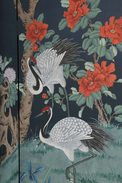 Chinese Four Panel Tall Screen 2