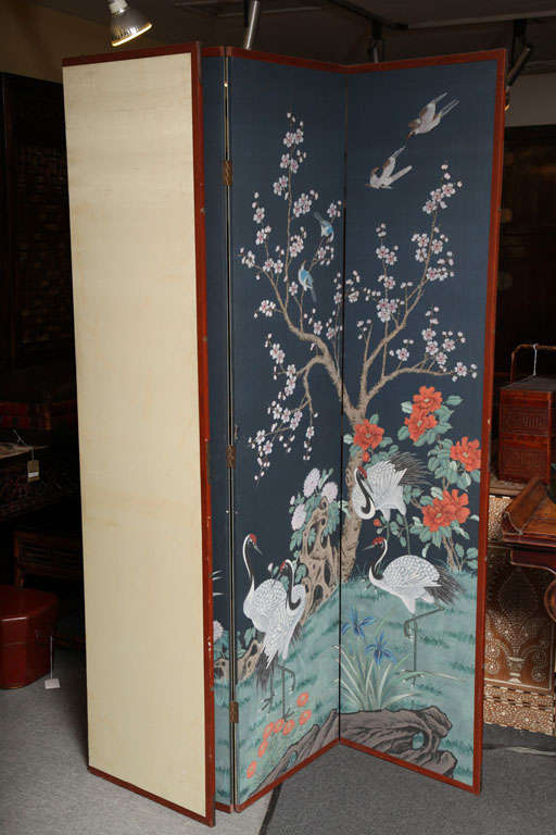 Chinese Four Panel Tall Screen 6