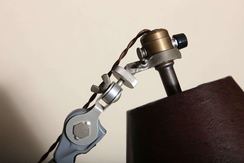 Leather Antigue Photographer's Lamp