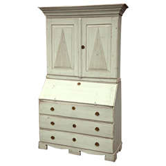 Swedish  Gustavian  Painted  Secretary