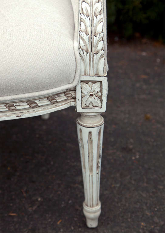 Highly Carved Swedish Begere Chair For Sale 2