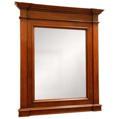 Handsome Neoclassical Walnut Framed Wall Mirror from Late 19th Century France