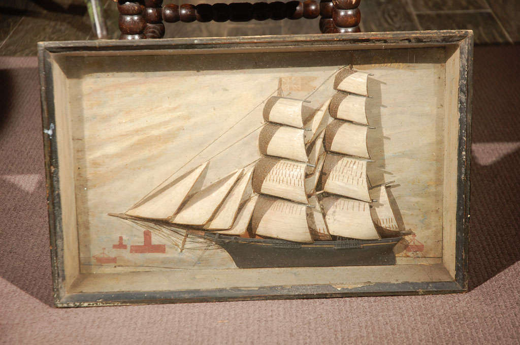 An English Ship Diorama, Circa 1870