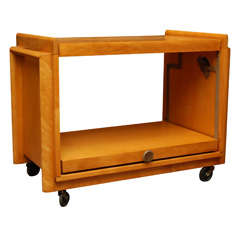 Vintage Fruitwood Serving Table