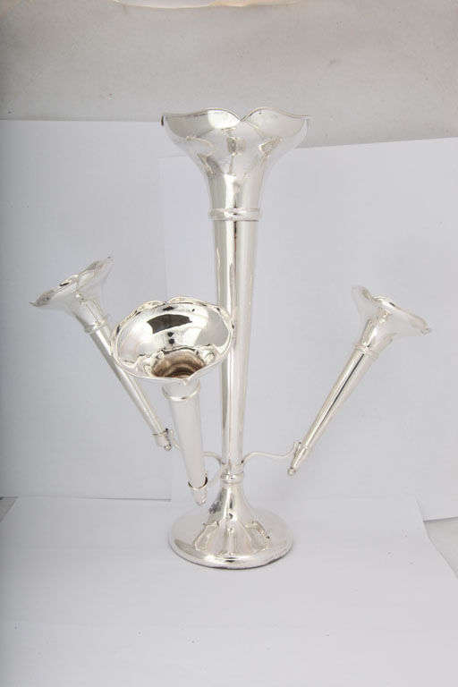 Sterling silver epergne, made in Birmingham, England for Tiffany & Co., 1912. @10 1/4