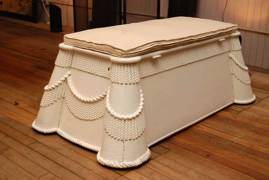 Wood Drapery Bench