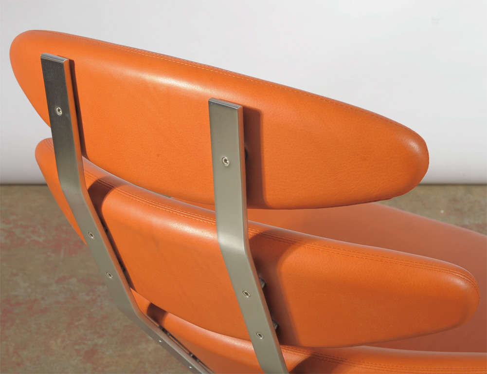 Leather Poul M Volther - Corona Easy Chair, model EJ 5