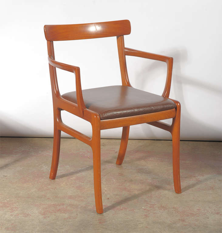 Danish Ole Wanscher Dining Chairs, Set of Six