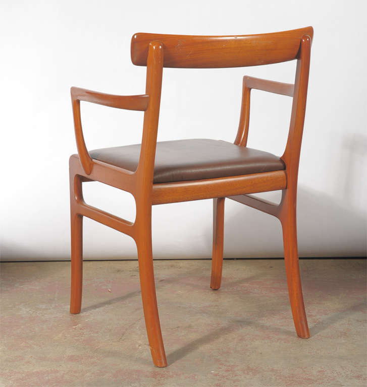 Mid-20th Century Ole Wanscher Dining Chairs, Set of Six