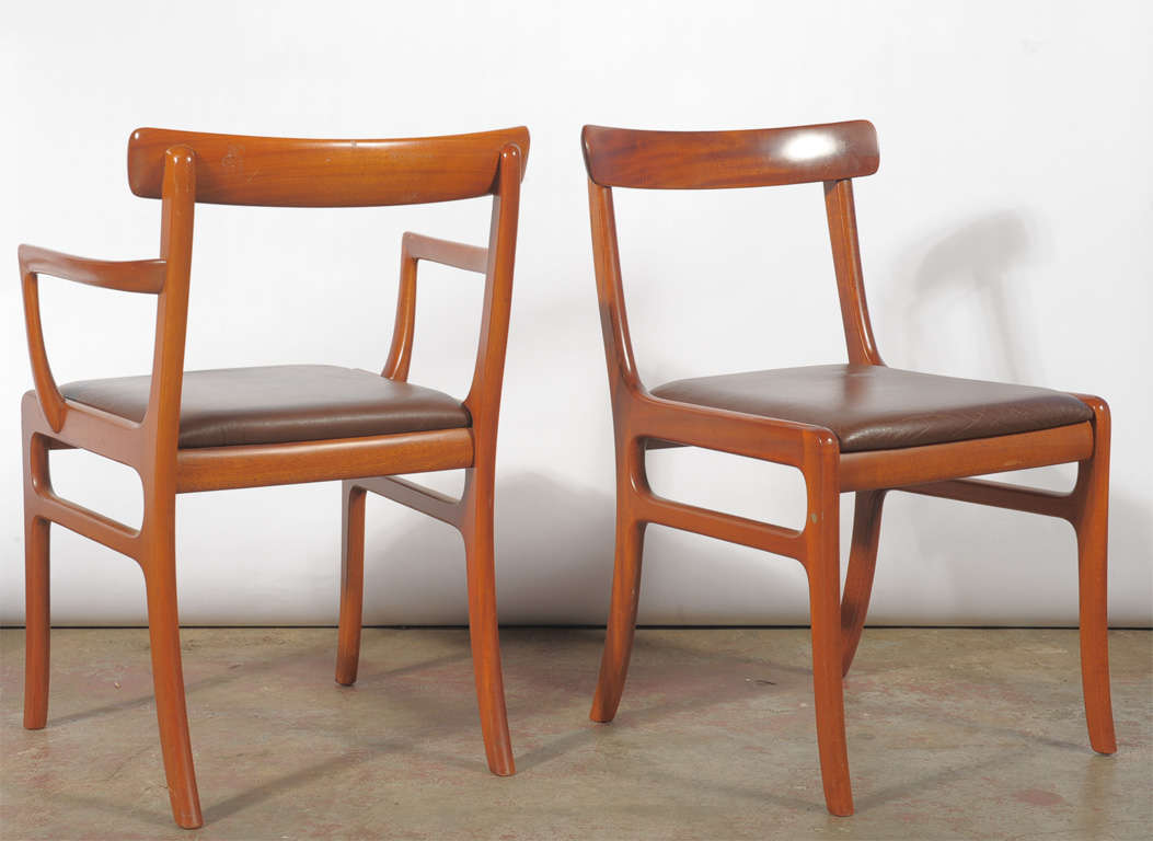 Ole Wanscher Dining Chairs, Set of Six 1