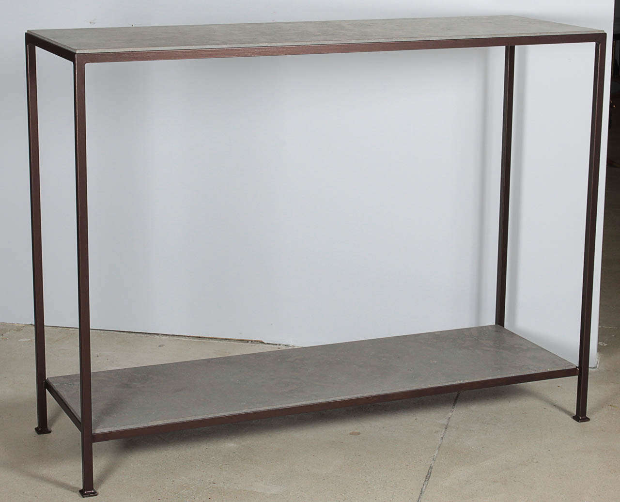 Custom Made Marcelo Console Table with Lagos Azul Stone