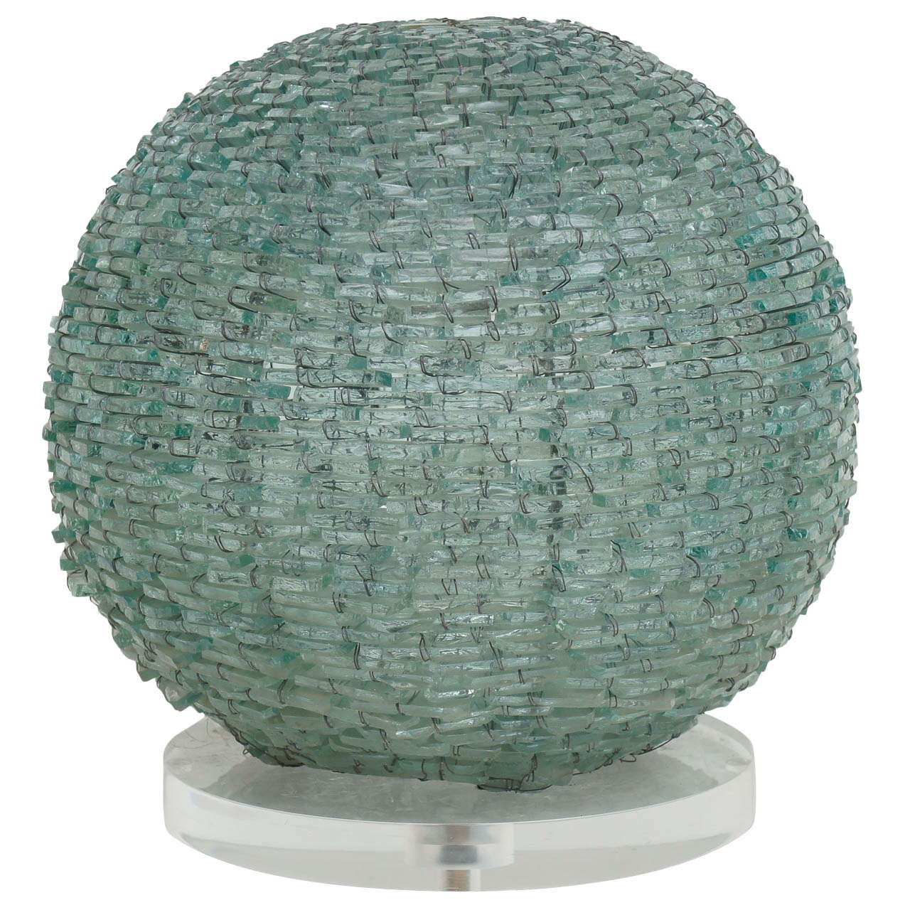 Spherical Glass Shard Lamp For Sale
