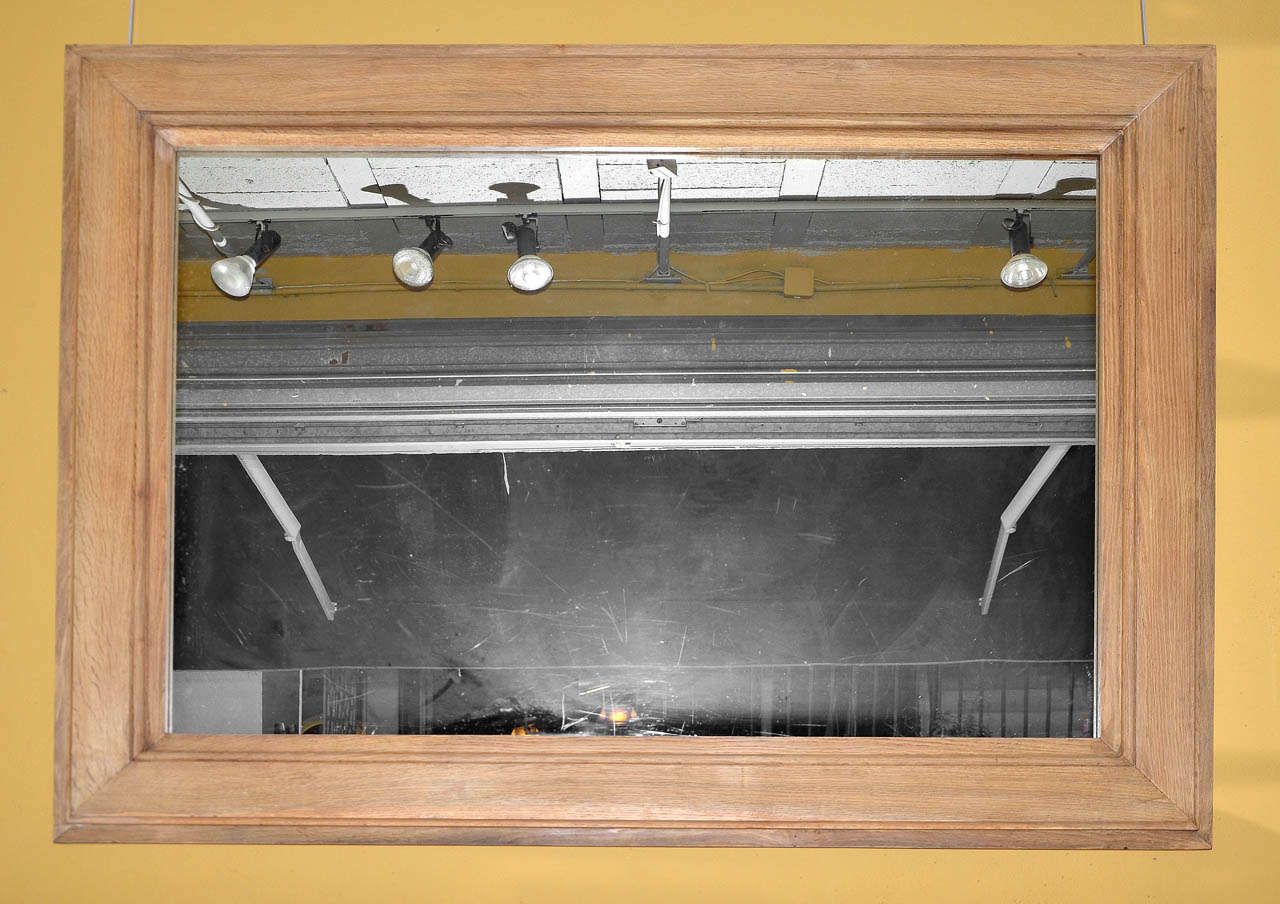Large Oak Mirror Circa 1900