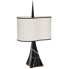 Achille Salvagni:: "Olympia":: lampe de table en marbre et bronze:: Italie:: 2013
