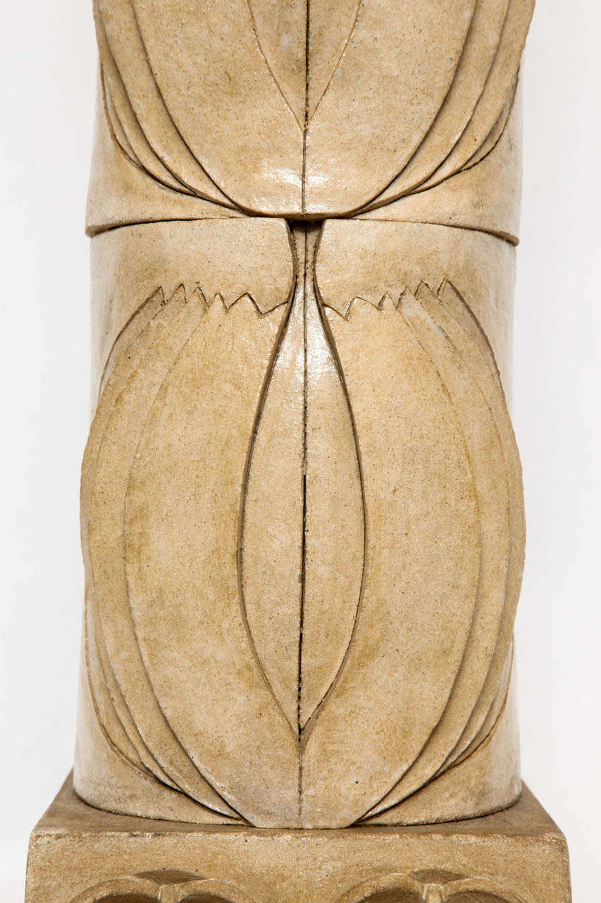  Marilyn Fox Ceramic Sculpture Mid Century Modern 1980's 1