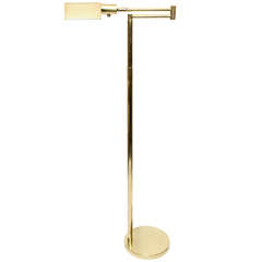 1960s Articulated Brass Floor Lamp Signed Koch & Lowy