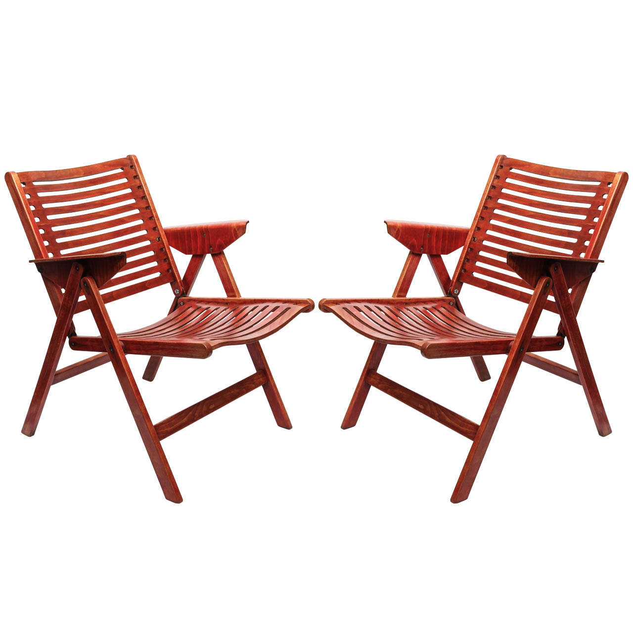 Pair of "Rex" Chairs Designed by Niko Kralj, Denmark, 1952