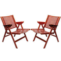 Pair of "Rex" Chairs Designed by Niko Kralj, Denmark, 1952