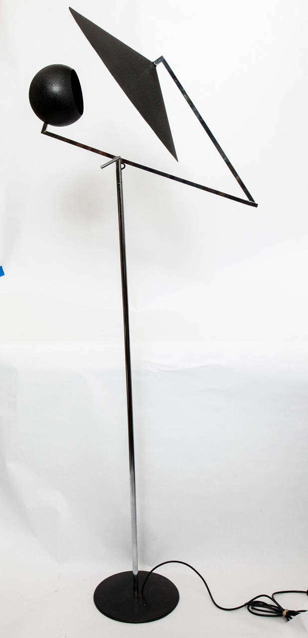 A 1960s articulated floor lamp by Robert Sonneman.