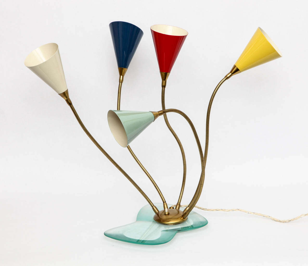 Mid-Century Modern Italian 1950s Articulated Table Lamp