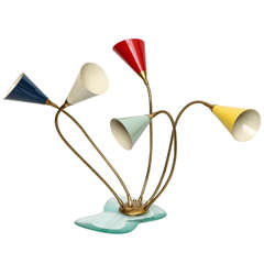 Italian 1950s Articulated Table Lamp