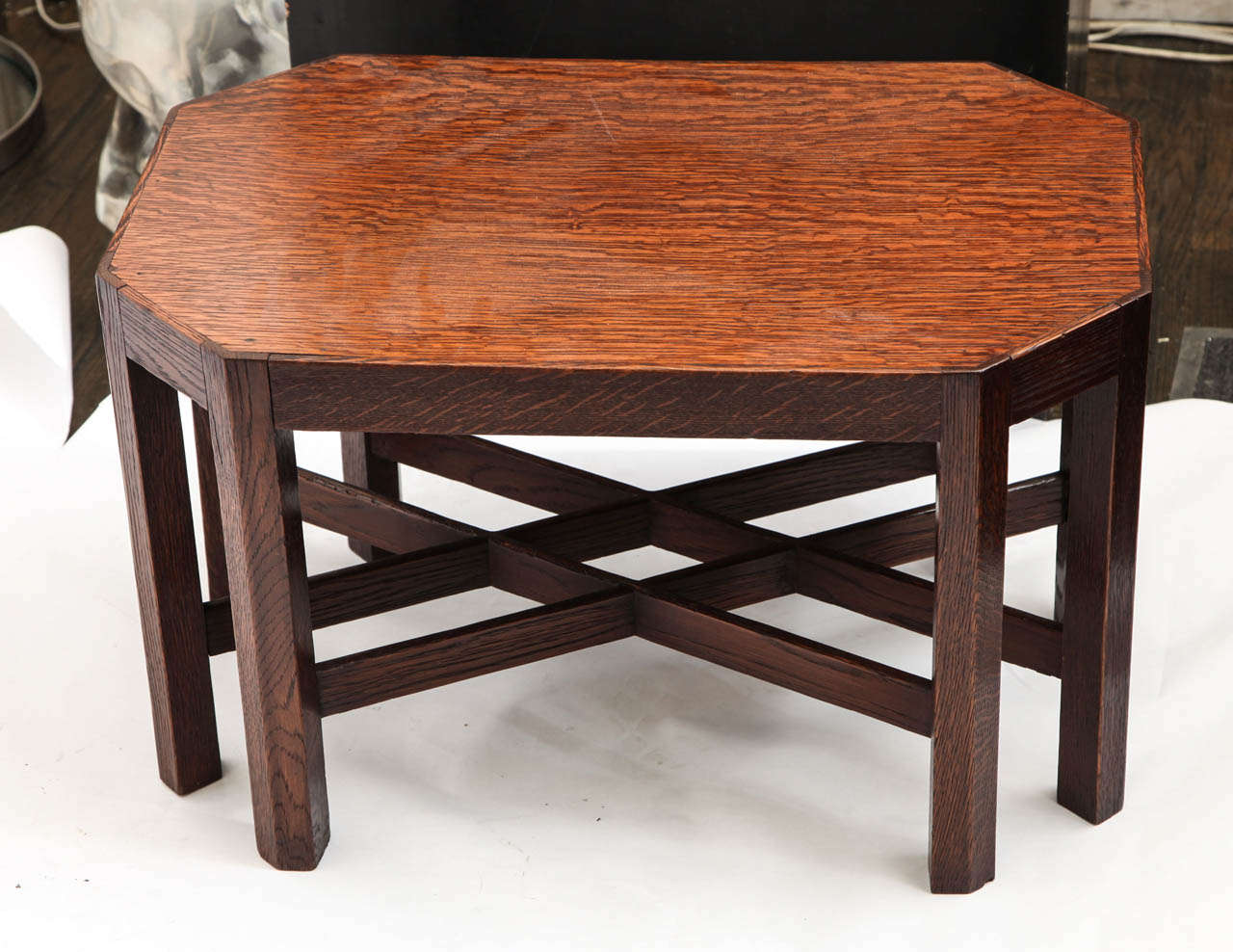 A 1920s architectural wood table.