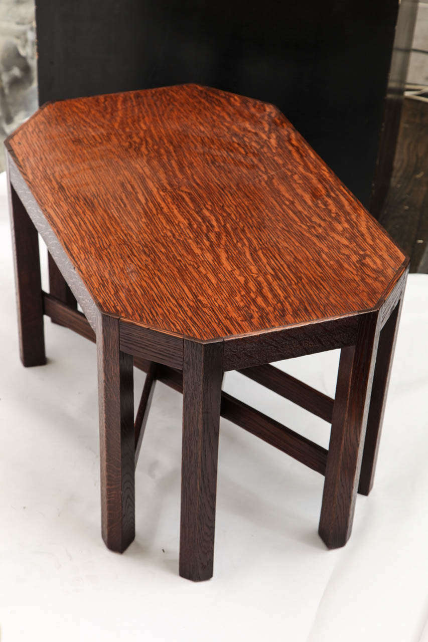 Art Deco 1920s Architectural Wood Table