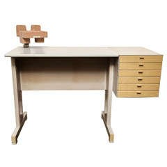 A 1960's Modernist Desk signed Olivetti Synthesis